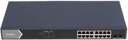 Коммутатор HiWatch DS-S1816GP 16x100Mb 1G неуправляемый Коммутатор HiWatch DS-S1816GP 16x100Mb 1G неуправляемый