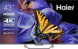 Телевизор QLED Haier 43" Smart TV S4 Frameless серебристый/ серебристый 4K Ultra HD 60Hz DVB-T DVB-T2 DVB-C DVB-S DVB-S2 USB WiFi Smart TV (RUS) DH1VYMD01RU