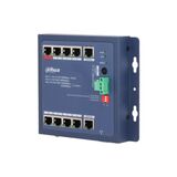 8-портовый PoE коммутатор управляемый: 8 RJ45 10/ 100Мбит/ с DAHUA DH-CHS4110-8ET-90-F