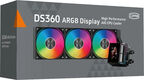 Система водяного охлаждения PcCooler DS360 Display ARGB Soc-AM5/AM4/1200/1700/1851 черный 4-pin 39.8dB Al LCD 310W Ret (DS360-BKAWXY-GL)