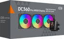 Система водяного охлаждения PcCooler DC360 Pro Display ARGB Soc-AM5/AM4/1200/1700/1851 черный 4-pin 39.8dB Al LCD 310W Ret (DC360PRO-BKAWXY-GL)