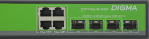 Коммутатор Digma DSP716G-4C-R300 (L2+) 16x1Гбит/с 4xКомбо(1000BASE-T/SFP) 300W управляемый Коммутатор Digma DSP716G-4C-R300 (L2+) 16x1Гбит/с 4xКомбо(1000BASE-T/SFP) 300W управляемый