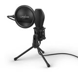 Микрофон проводной Hama Stream 400 Plus 2м черный 00186018