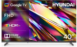 Телевизор LED Hyundai 40" H-LED40BS5011 Google TV Frameless черный FULL HD 60Hz DVB-T2 DVB-C DVB-S DVB-S2 USB WiFi Smart TV