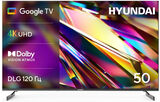 Телевизор LED Hyundai 50" H-LED50BU7011 Google TV Frameless черный 4K Ultra HD 60Hz DVB-T DVB-T2 DVB-C DVB-S DVB-S2 USB WiFi Smart TV
