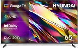 Телевизор LED Hyundai 65" H-LED65BU7011 Google TV Frameless Metal черный/ черный 4K Ultra HD 60Hz DVB-T DVB-T2 DVB-C DVB-S DVB-S2 USB WiFi Smart TV