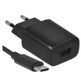 HOCO C134A/ Сетевое ЗУ + Кабель Type-C 1m/ 1 USB/ Выход: 10.5W/ Black HC-21359