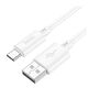 HOCO X88/ USB кабель Type-C/ 1m/ 3A/ White HOCO X88/ USB кабель Type-C/ 1m/ 3A/ White