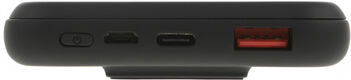 Мобильный аккумулятор Cactus CS-PBFSQT-10000 10000mAh QC/PD 18W 3A USB-A/USB-C беспров.зар. черный Мобильный аккумулятор Cactus CS-PBFSQT-10000 10000mAh QC/PD 18W 3A USB-A/USB-C беспров.зар. черный