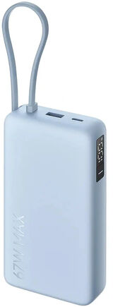 Мобильный аккумулятор Xiaomi BHR08O8GL 20000mAh QC3.0/ PD3.0 67W 3.35A USB-A/ USB-C голубой