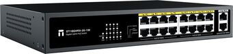 Коммутатор Netis ST118GHPDI-2G-130 16x100Мбит/с 2x1Гбит/с 16PoE 130W неуправляемый Коммутатор Netis ST118GHPDI-2G-130 16x100Мбит/с 2x1Гбит/с 16PoE 130W неуправляемый