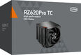 Устройство охлаждения(кулер) PcCooler RZ620Pro TC Soc-AM5/AM4/1151/1200/2066/1700 черный 4-pin 28-32dB Al+Cu 265W Ret (RZ620PROTC-BKNWYX-GL)