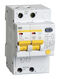 Выключатель автом. дифф. тока IEK MAD10-2-006-C-010 АД12 6A тип C 4.5kA 10мА AC 2П 230В 3мод белый (упак.:1шт)