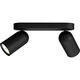 Philips PONGEE bar/tube black 2xNW 230V