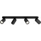 Philips PONGEE bar/tube black 4xNW 230V