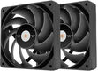 Вентилятор для корпуса Thermaltake Toughfan 14 Pro 140х140x25 черный 4-pin (упак.:2шт) (CL-F160-PL14BL-A) Ret