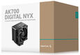 DEEPCOOL AK700 DIGITAL NYX LGA1851/1700/1200/115X/AM5/AM4 (9шт/кор, TDP 260W, PWM, Fan 120mm, 7 тепл. трубок, Copper Base, черный) RET