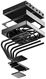 ID-COOLING IS-77-XT BLACK LGA1851/1700/1200/115X/AM5/AM4 низкопрофильный высота 77mm (18шт/кор, TDP 150W, PWM, 6 тепл.трубок + медная база, FAN 120mm) BOX