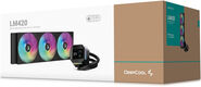 Система водяного охлаждения Deepcool LM420 Soc-AM5/AM4/1200/1700/1851 черный 4-pin 19-36dB Al LCD 1729gr Ret (R-LM420-BKDMMC-1) Система водяного охлаждения Deepcool LM420 Soc-AM5/AM4/1200/1700/1851 черный 4-pin 19-36dB Al LCD 1729gr Ret (R-LM420-BKDMMC-1)