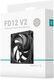 Вентилятор для корпуса Deepcool FD12 V2 120х120x25 черный 4-pin 35.6дБ (R-FD12V2-BKNPN1-G) Ret