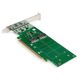 Exegate EX298299RUS Переходник ExeGate EXE-597E4 (4 x M.2 M key -> PCI-E x16 v3.0