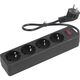 5bites Сетевой фильтр GARDA SP4B-505U 4S / 3*0.75MM2 / 0.5M / BLACK