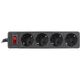 5bites Сетевой фильтр GARDA SP4B-510 4S / 3*0.75MM2 / 1M / BLACK