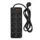 Powercom Сетевой фильтр SP-10 USB2A1CB 3,0 м (10*EU (СЕЕ 7/3)+1*USB-C+2*USB-A) {2065290}