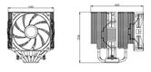 Устройство охлаждения(кулер) Thermalright Peerless Assassin 140 SE нет подсветки Soc-AM5/AM4/1200/1700/1851 черный 4-pin 29.5dB Al+Cu 1000gr Ret (PA140-SE)