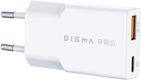 Сетевое зар./устр. Digma Pro DPW2A 20W 3A (PD+QC) USB-C/USB-A универсальное белый (DPW2A2GX11WH) Сетевое зар./устр. Digma Pro DPW2A 20W 3A (PD+QC) USB-C/USB-A универсальное белый (DPW2A2GX11WH)