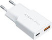 Сетевое зар./устр. Digma Pro DPW2A 20W 3A (PD+QC) USB-C/USB-A универсальное белый (DPW2A2GX11WH)