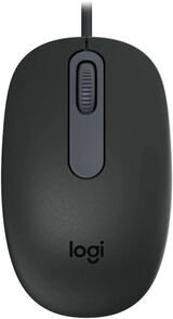 Мышь Logitech M86 черный оптическая 8000dpi USB для ноутбука 2but (910-007661)