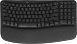 Клавиатура Logitech Wave Keys графитовый USB беспроводная BT/ Radio slim Ergo LED (подставка для запястий) (920-012319)