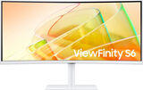 Монитор Samsung 34" ViewFinity S6 S34C650TAUXEN белый VA LED 5ms 21:9 HDMI M/ M полуматовая HAS Piv 350cd 178гр/ 178гр 3440x1440 100Hz FreeSync DP Ultra WQHD USB 8.1кг LS34C650TAUXEN