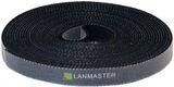 Хомут-липучка Lanmaster LAN-VCS5M-BK 5000x10мм полиамид черный