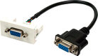Вставка Lanmaster LAN-WA-LP-VGA-FF-0.2 22.5x45 1xVGA D-SUB