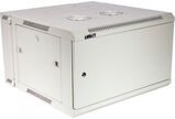 Шкаф коммутационный Lanmaster (TWT-CBW3M-12U-6X6-GY) настенный 12U 600x600мм пер.дв.металл задн.дв.спл.стал.лист 2 бок.пан. 60кг серый 441мм 23кг 120град. 635мм IP20 металл