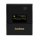 Exegate EX299822RUS ИБП ExeGate Smart LB-2000.LCD.AVR.4SH.USB (2000VA/1200W, цветной LCD, AVR, 4*Schuko, USB, батарея 12V 9Ah - 2 шт., металлический корпус, Black)