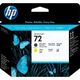 Матовая чёрная и жёлтая печатающая головка HP 72 C9384A  