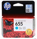 HP картридж №655 голубой (600 стр)  