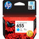 HP картридж №655 голубой (600 стр)  