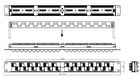 Hyperline PP2A-19-24S-8P8C-C6-110 Патч-панель 19