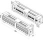 Hyperline PPW-12-8P8C-C5e Патч-панель настенная Hyperline PPW-12-8P8C-C5e Патч-панель настенная