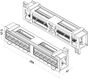 Hyperline PPW-12-8P8C-C5e Патч-панель настенная