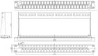 Hyperline PPBLHD-19-48S-SH-RM Модульная патч-панель 19
