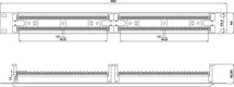 Hyperline 110C-19-100P-1U 100 парная кросс-панель 110 типа