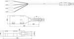 Hyperline KR-CABLE-CRO4 Шнур тестовый 4-х контактный