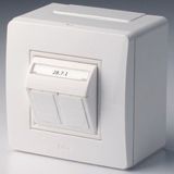 DKC
Коробка в сборе с 2 розетками RJ45 10656