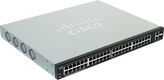 Cisco
Коммутатор 48-портовый SF220-48P 48-Port 10/100 PoE Smart Plus Switch