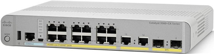 WS-C3560CX-12PC-S Маршрутизатор Cisco Catalyst 3560-CX 12 Port PoE IP Base